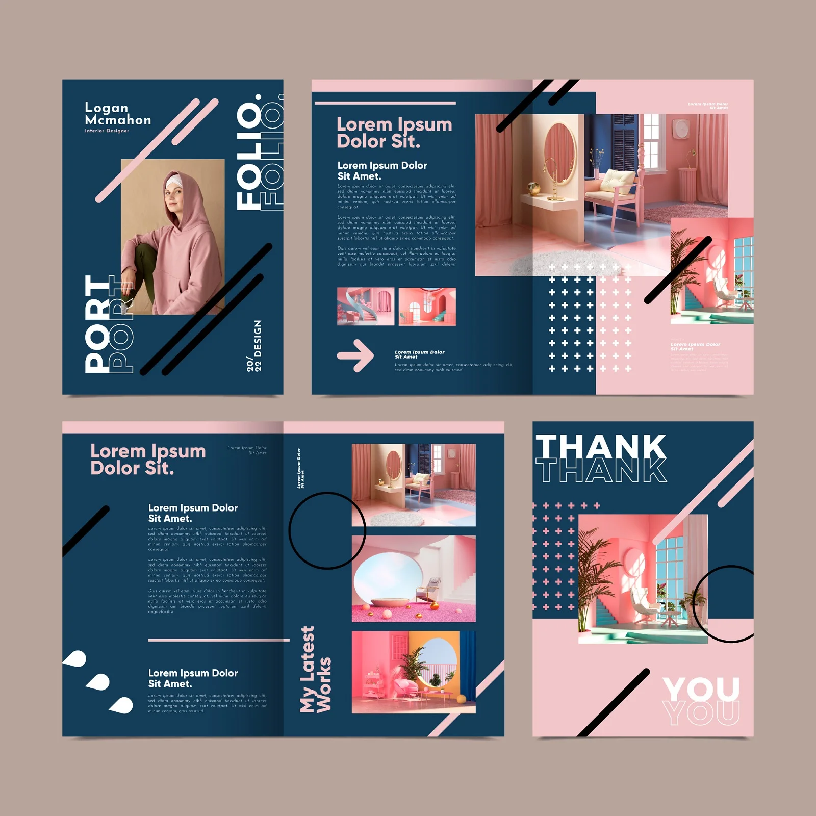 Website UI and graphic design concept