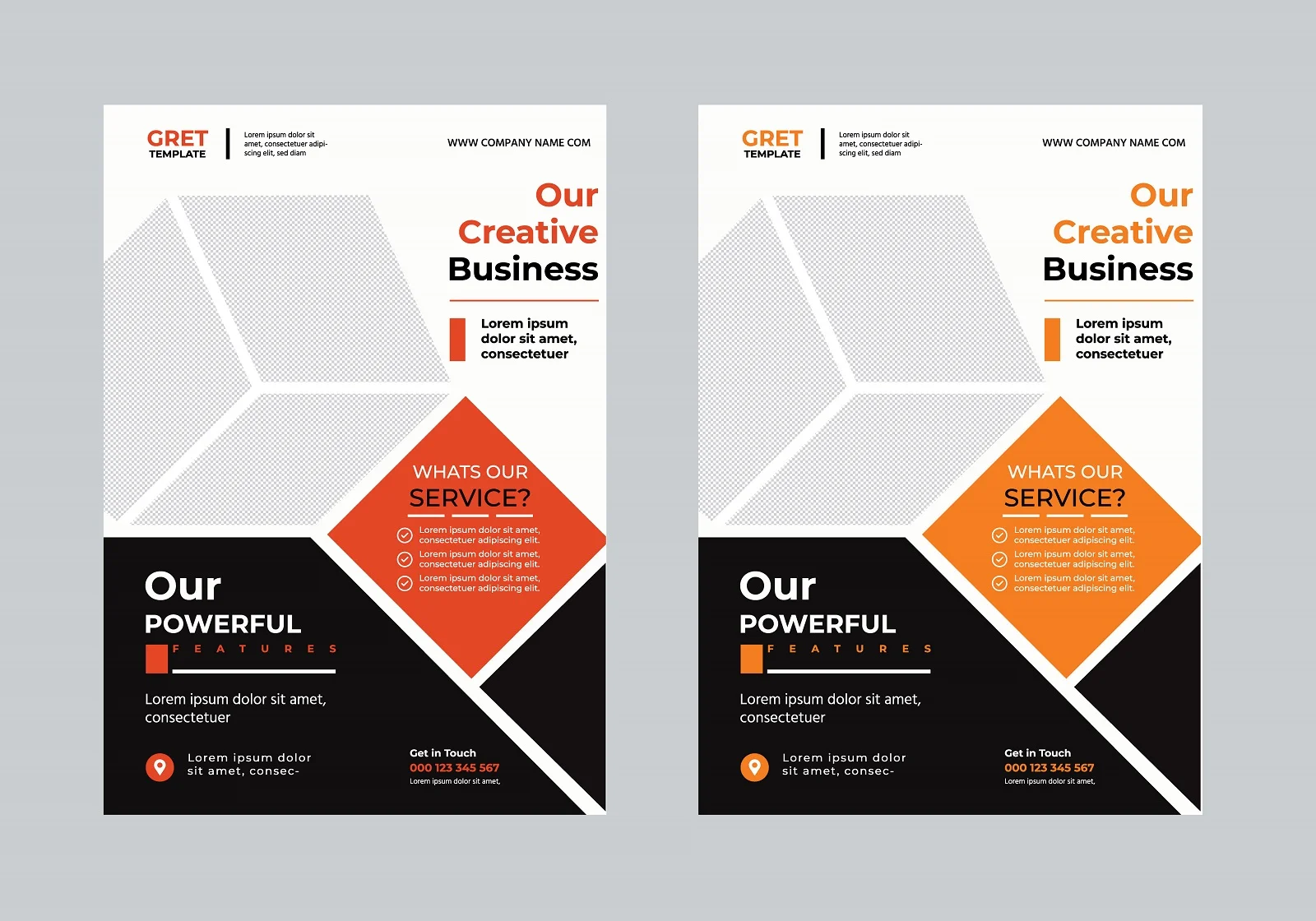 Professional marketing flyer template